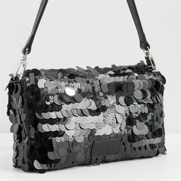 NWT • STAUD Timmy bag in black sequin - Picture 3 of 11